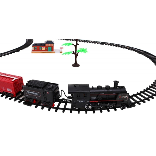 Kolejka z dymem i dźwiękami światło duży zestaw 19031-2